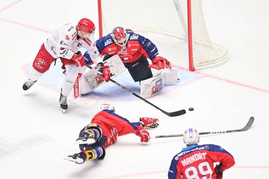 třinec si z Pardubic veze vítězství 5:4.