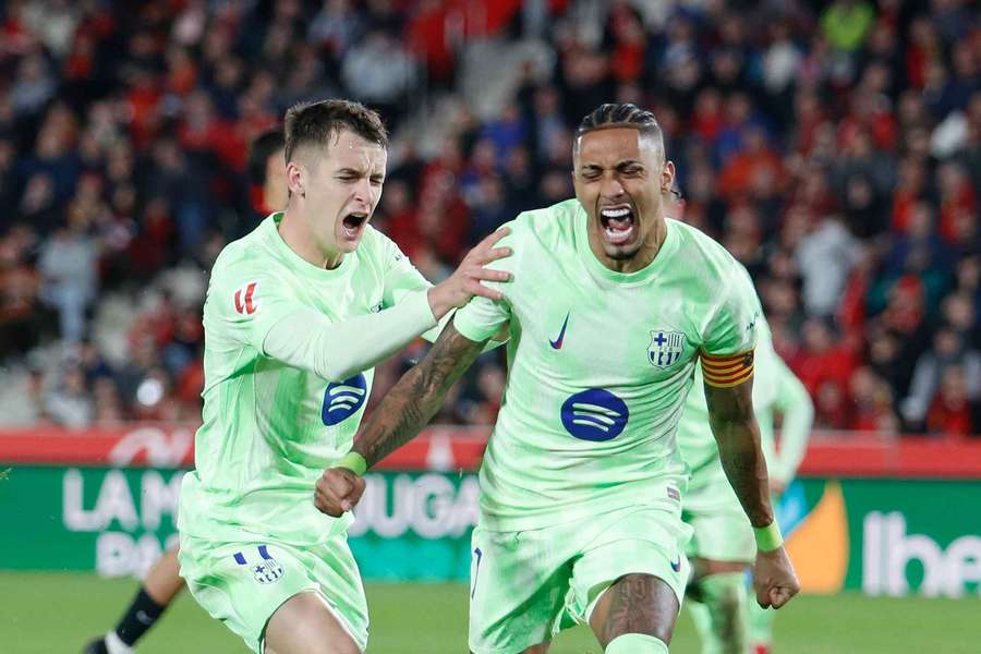Raphinha fez dois gols em Mallorca 1x5 Barcelona