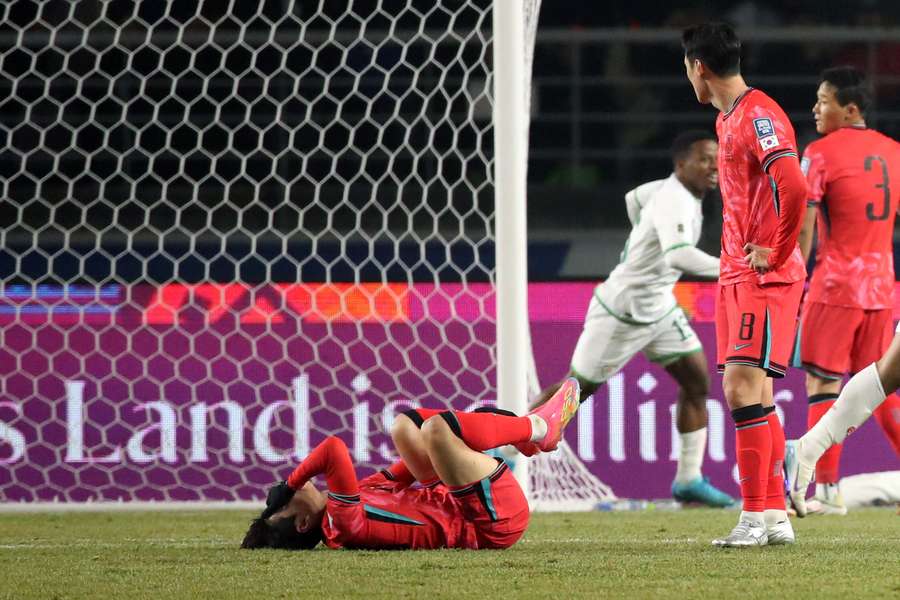 Lee Kang-in après sa blessure. 