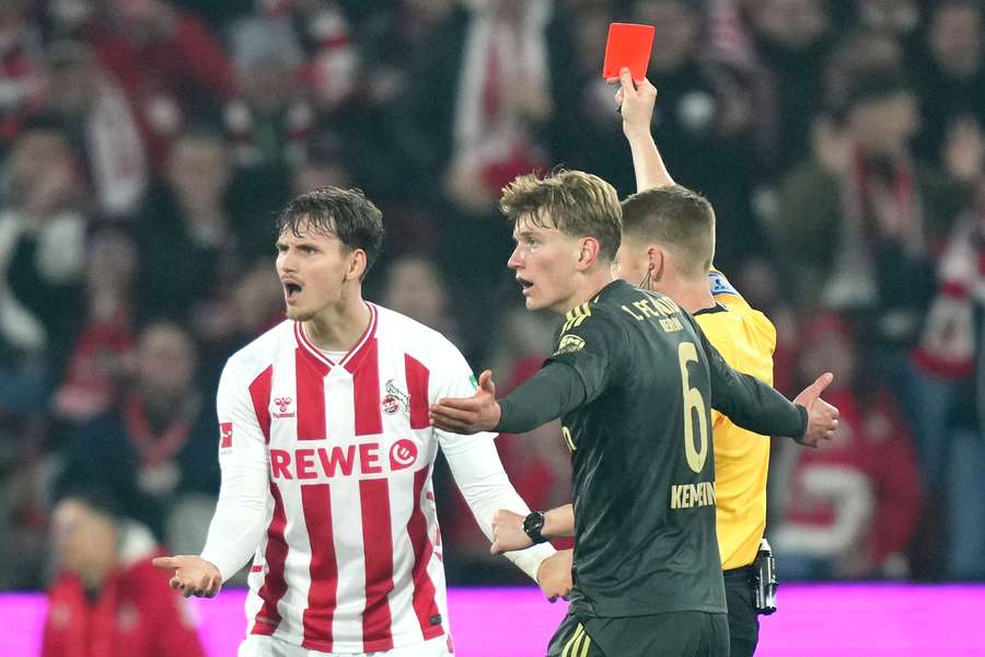 Rav van den Berg wurde gegen Union vom Feld geschickt