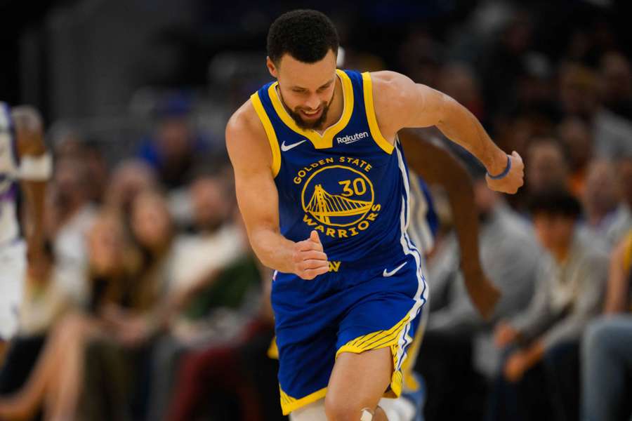 Stephen Curry ce samedi. Stephen Curry ce samedi.