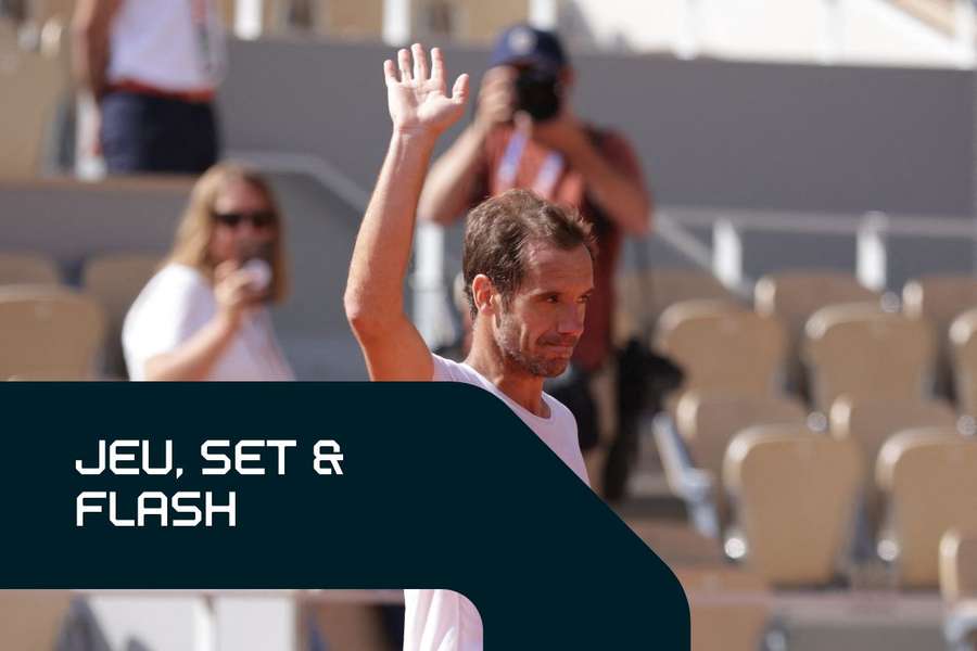 Richard Gasquet à l'entraînement la semaine dernière.