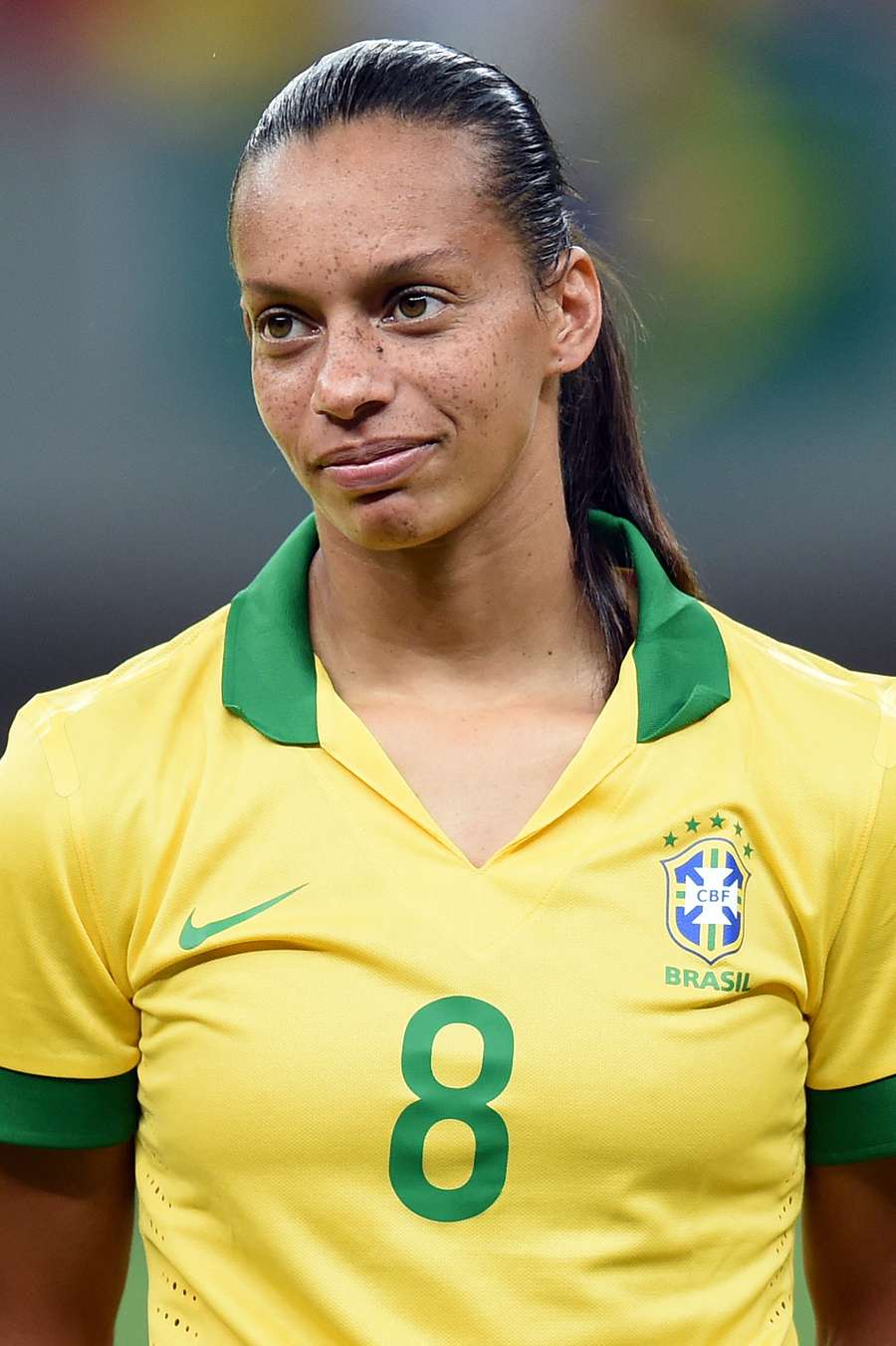 Rosana durante sua época de jogadora da Seleção Brasileira