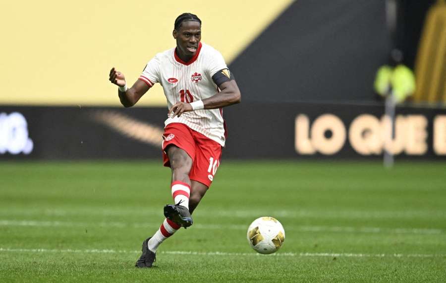 Jonathan David durante el partido contra Guatemala en la Copa Oro 2025