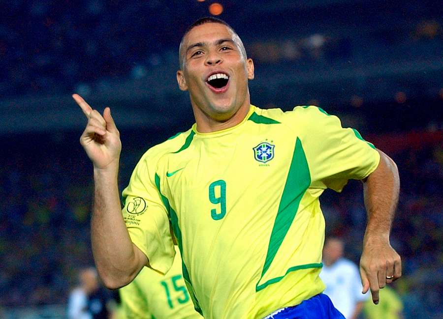 Ronaldo com a camisola de 2002