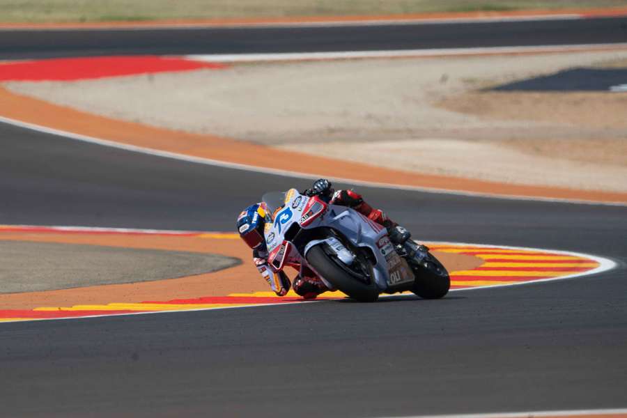 Marc Marquez sulla pista di Aragon