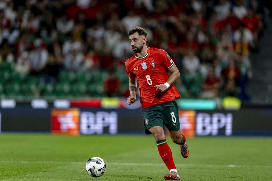 Bruno Fernandes viu amarelo na primeira parte