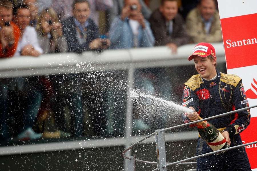Am 14. September 2008 in Monza gewann Vettel sein erstes F1-Rennen