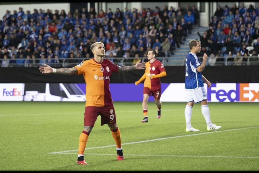 Mauricio Icardi erzielte das zweite Tor von Galatasaray
