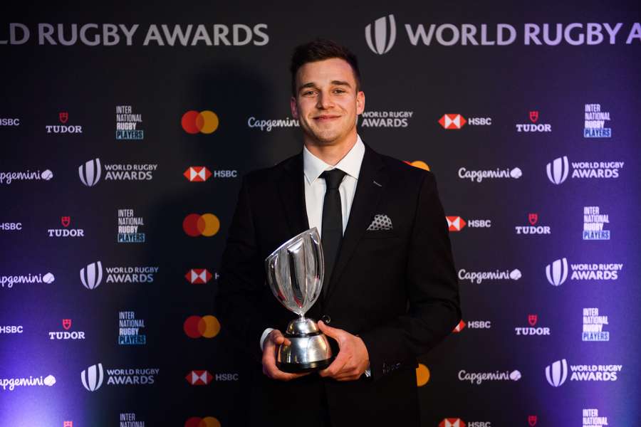 Rodrigo Fernández, en la gala de World Rugby Awards 2022