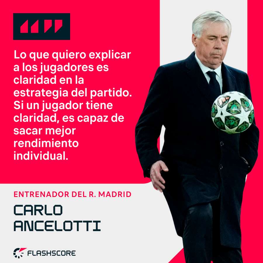 Las palabras de Carlo Ancelotti. Las palabras de Carlo Ancelotti.