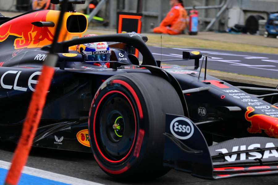 Max Verstappen à Silverstone.