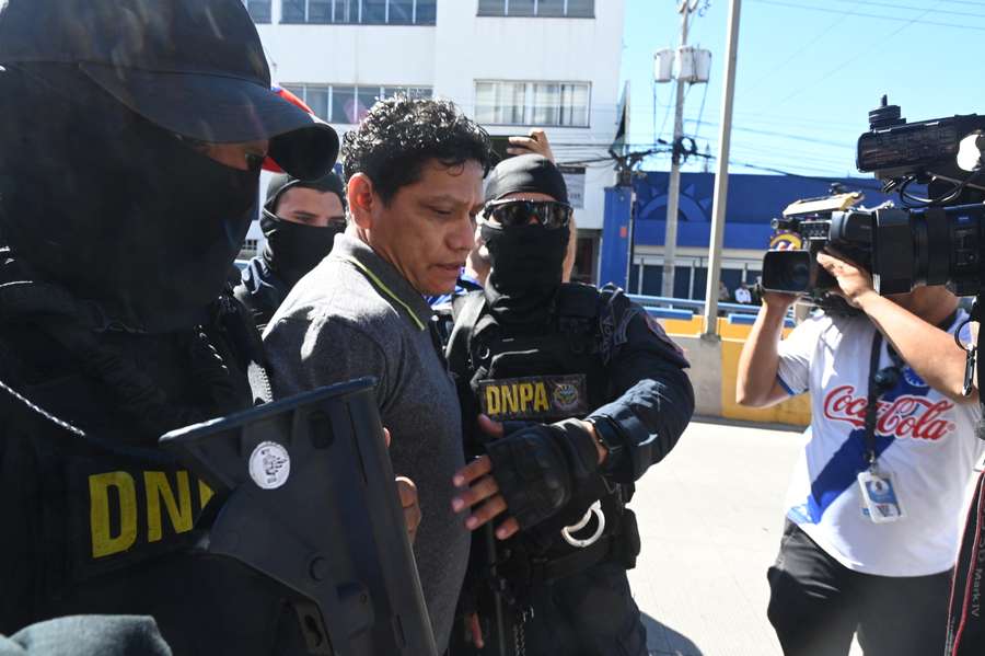 Óscar 'Pescado' Bonilla, en el momento de su detención, hace ya unos años.