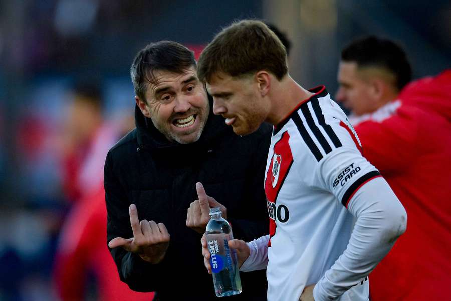 Lucas Beltrán y Eduardo Coudet