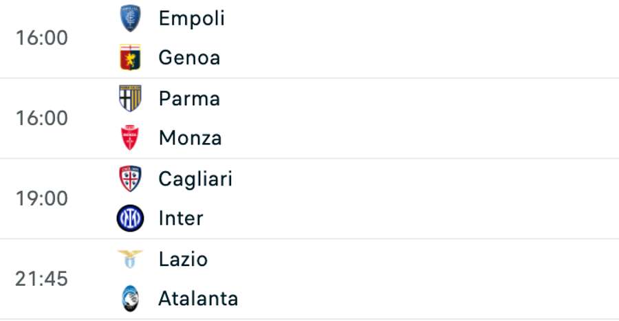 Programul partidelor din Serie A: 28 decembrie Programul partidelor din Serie A: 28 decembrie