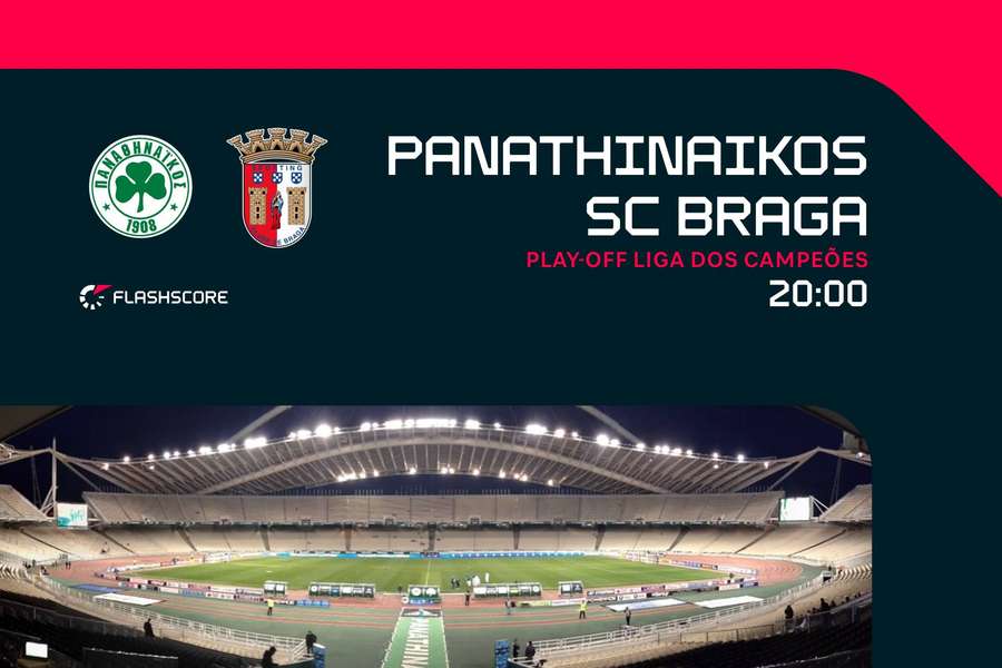 SC Braga com vantagem mínima para decisiva visita ao Panathinaikos