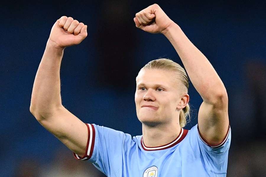 Haaland reacts after Man City beat West Ham to return to the top of the table