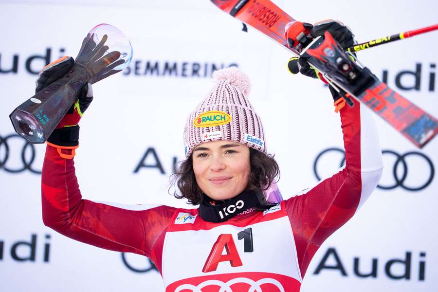 Coup double pour l'Autrichienne Julia Scheib, vainqueure du géant de Semmering