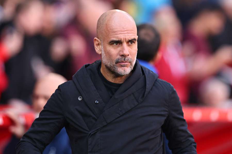 Pep Guardiola durante Nottingham Forest-Manchester City