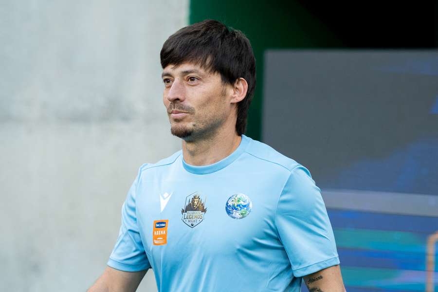 David Silva, en un partido de exhibición David Silva, en un partido de exhibición