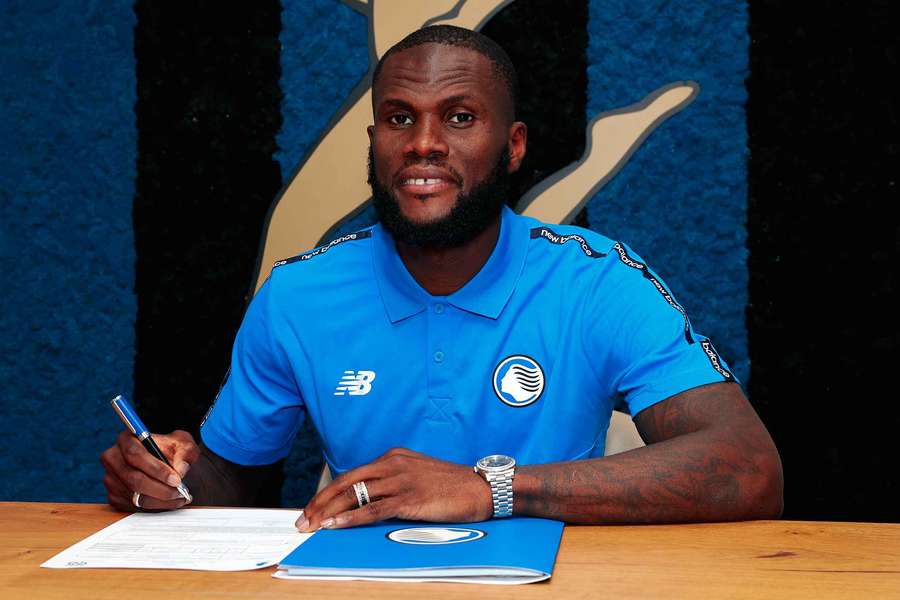 Franck Kessié apresentado na Atalanta Franck Kessié apresentado na Atalanta