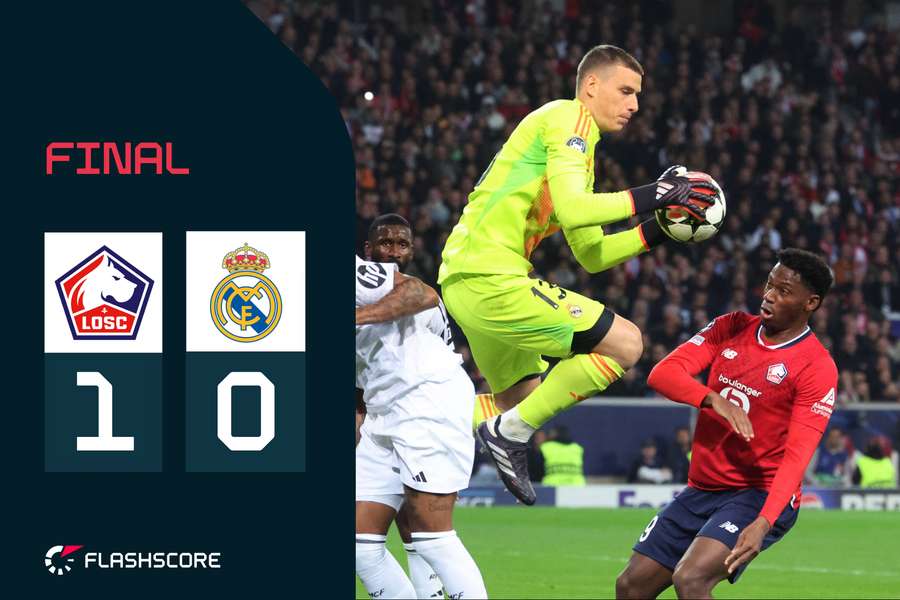 El Real Madrid se dejó los tres puntos en Lille