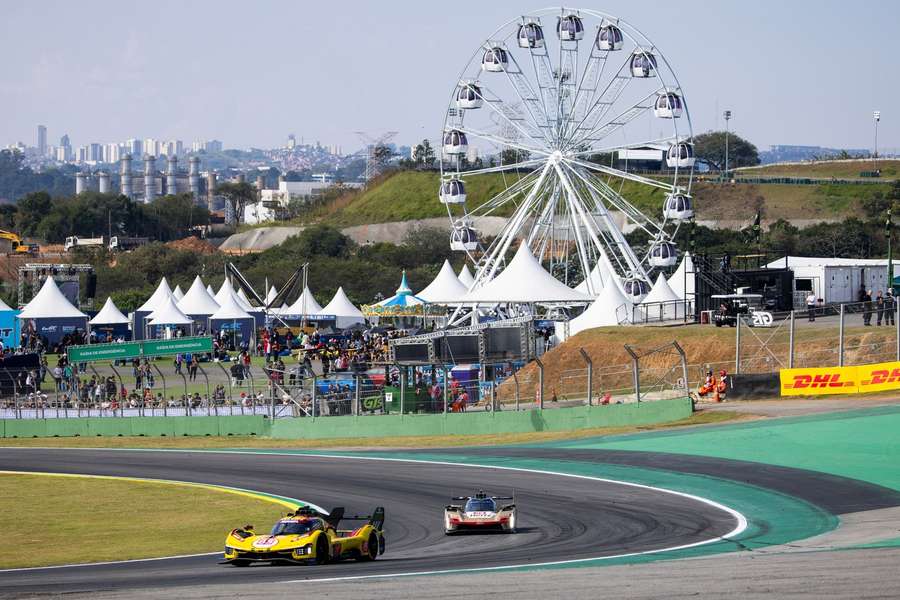 AF Corse,Ferrari podczas wyścigu Rolex 6 Hours of Sao Paulo 2025, 5. runda Mistrzostw Świata FIA World Endurance Championship 2025.
