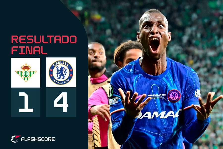 Nico Jackson marcou um dos golos do Chelsea