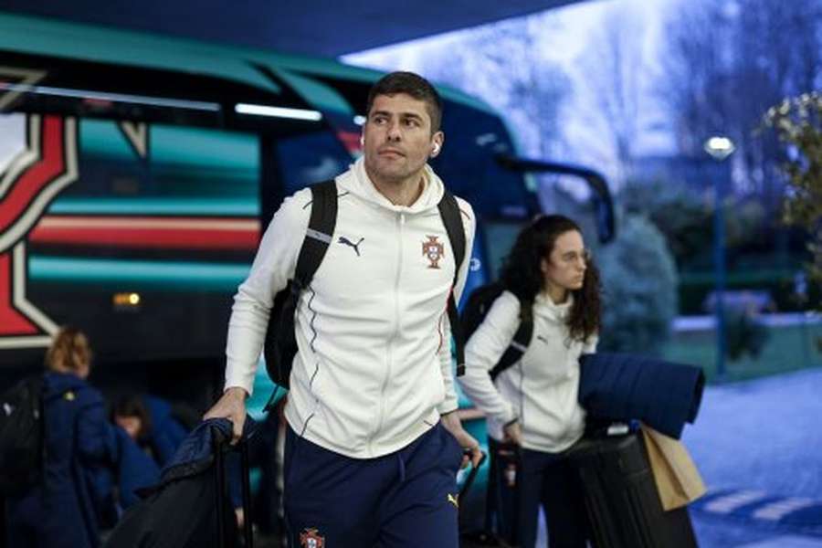 Francisco Neto na chegada ao hotel