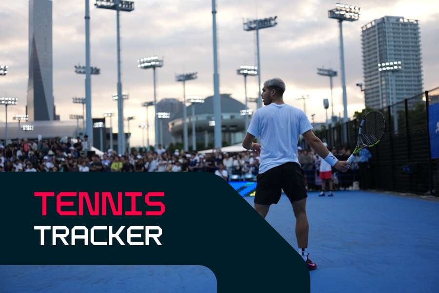 Alcaraz and Fritz engaged in an intense training session and big crowd of fans gathered in Tokyo