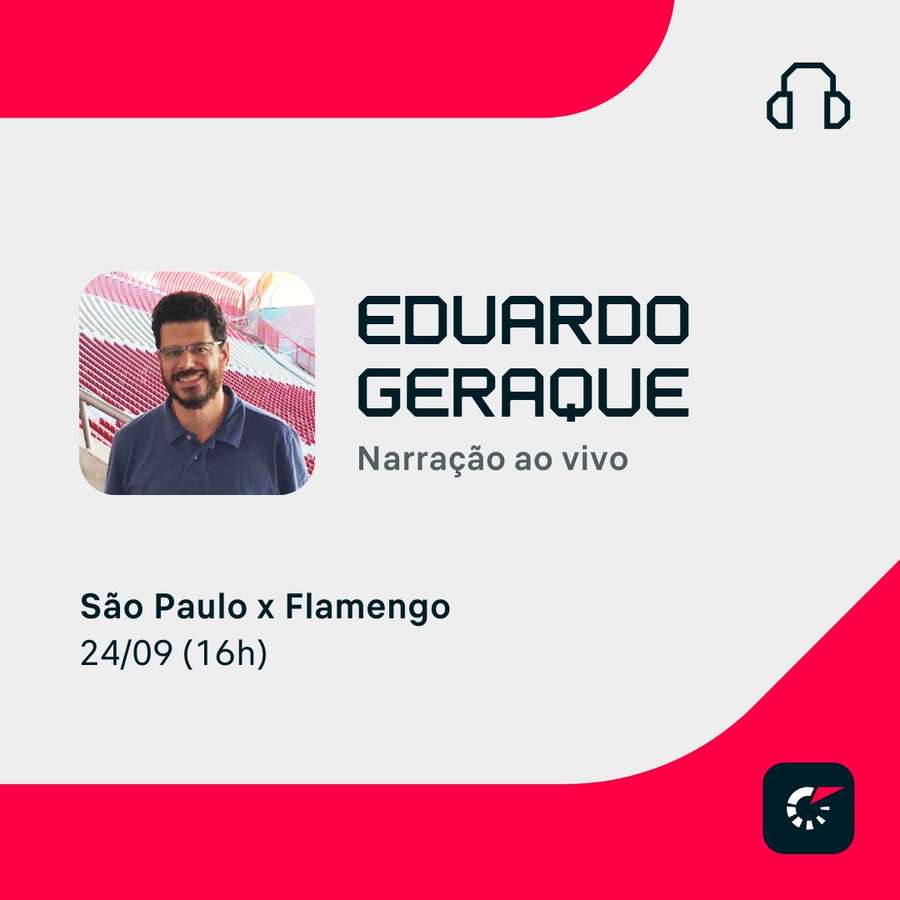 Eduardo Geraque narra a grande decisão da Copa do Brasil Eduardo Geraque narra a grande decisão da Copa do Brasil