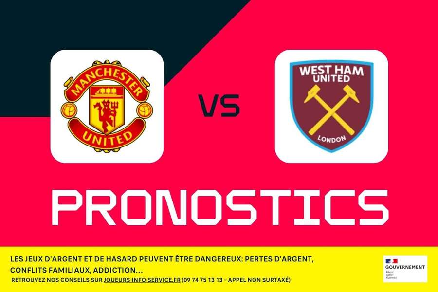Manchester United – West Ham : Pronostics, meilleurs paris et cotes (Premier League)