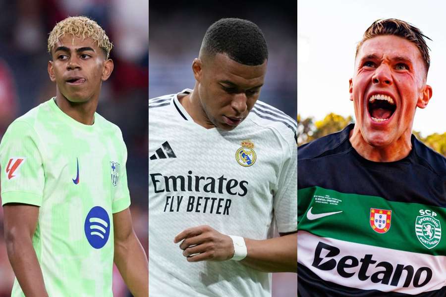 Lamine Yamal, Kylian Mbappe și Viktor Gyokeres