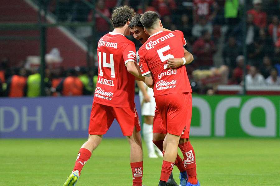 Les joueurs de Toluca mercredi.