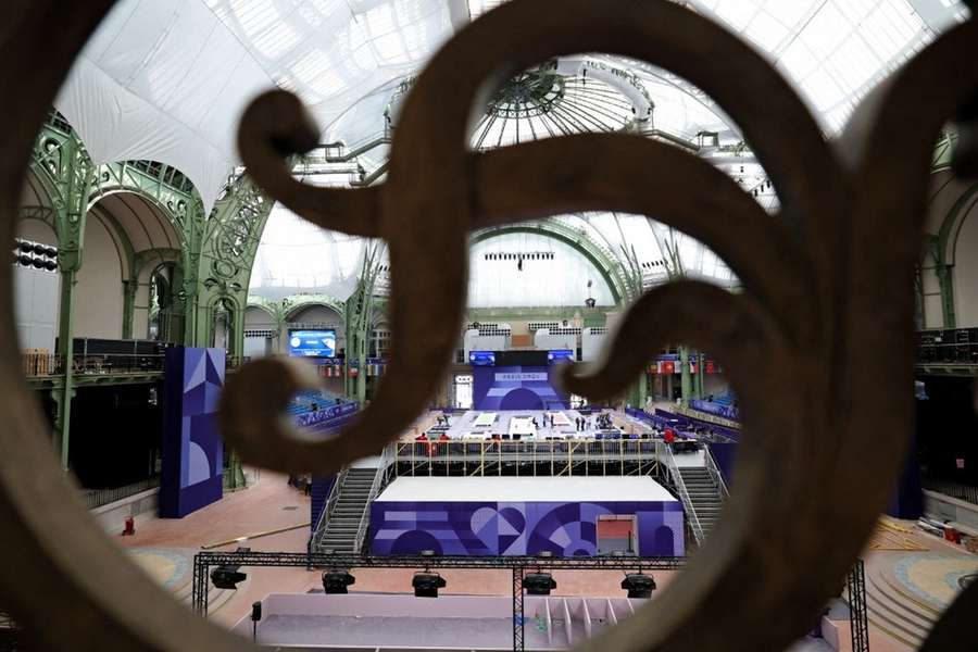 L'escrime a lieu au Grand Palais.