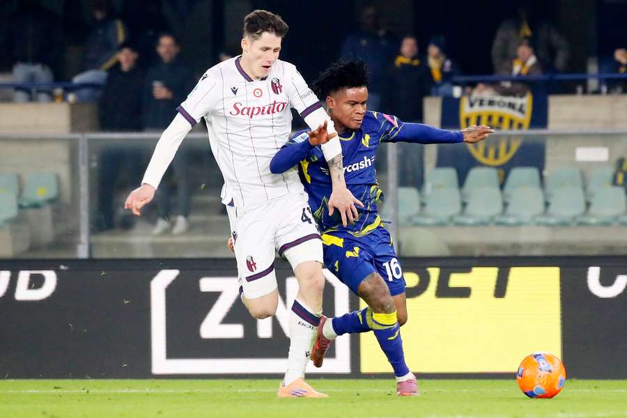 Martin Vitík slavil s Boloňou výhru na půdě Verony.