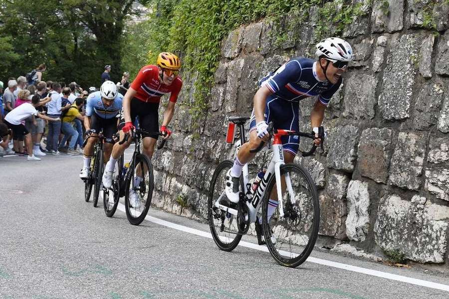 Benoît Cosnefroy, cycliste de l'équipe de France.