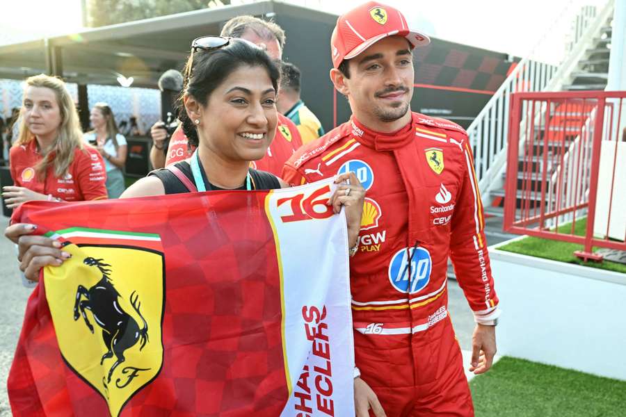 Charles Leclerc geht mit Pole ins Rennen.