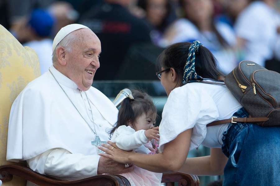 The Pope in Rome earlier this year