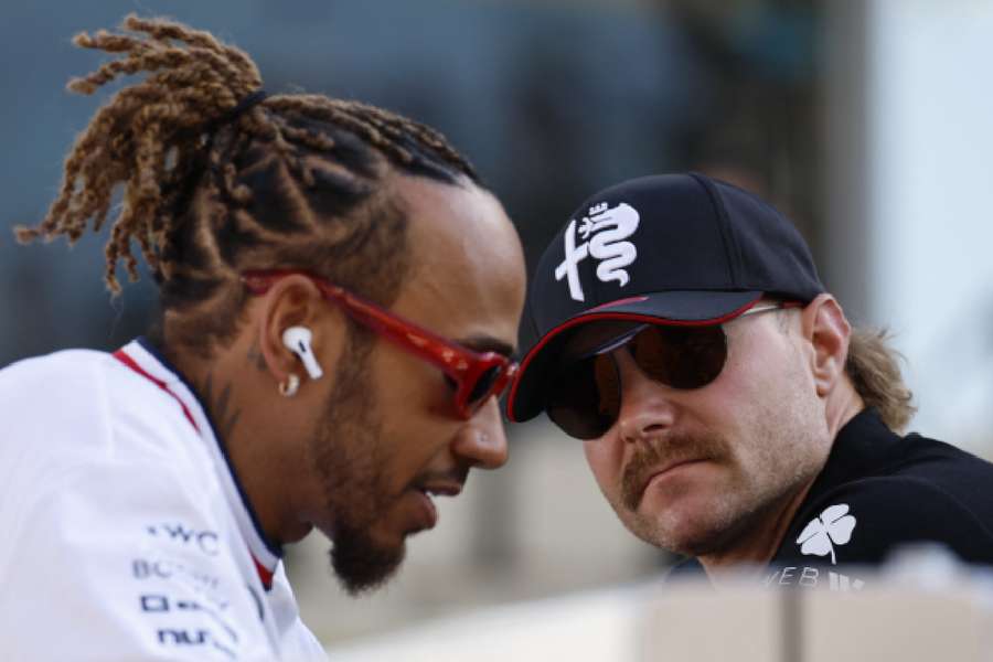 Hamilton and Bottas used to be teammates at Mercedes