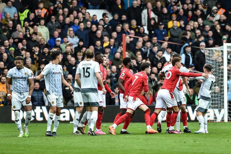 It was a feisty affair at the City Ground 