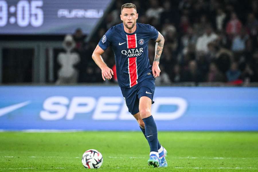 Milan Skriniar durante PSG-Brest