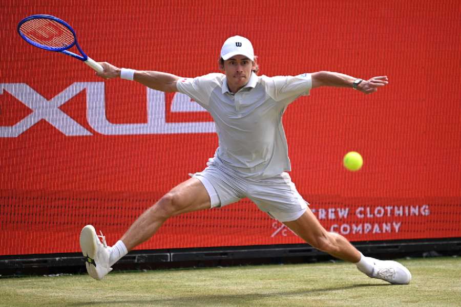 Alex de Minaur in action Alex de Minaur in action