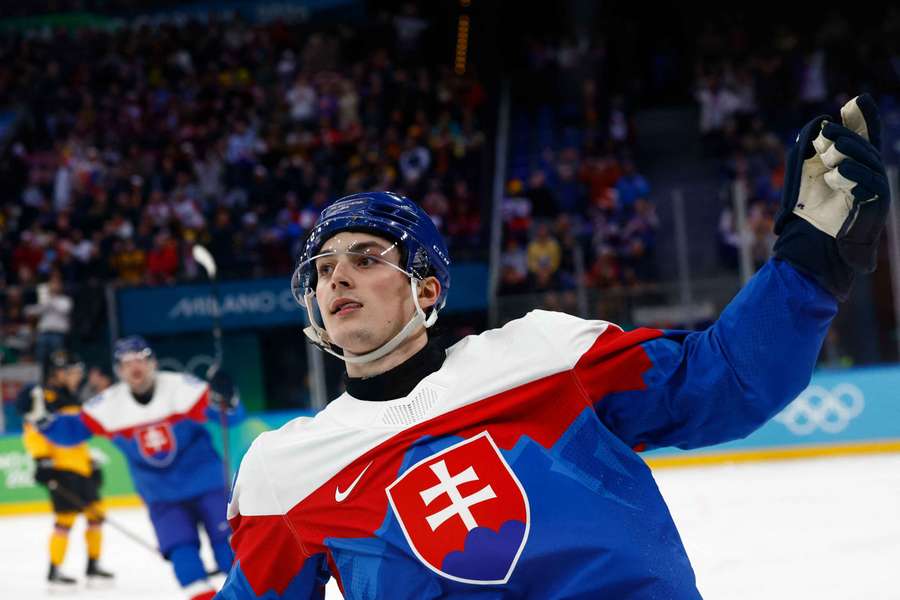 Dalibor Dvorský se raduje z gólu do sítě Německa. Dalibor Dvorský se raduje z gólu do sítě Německa.