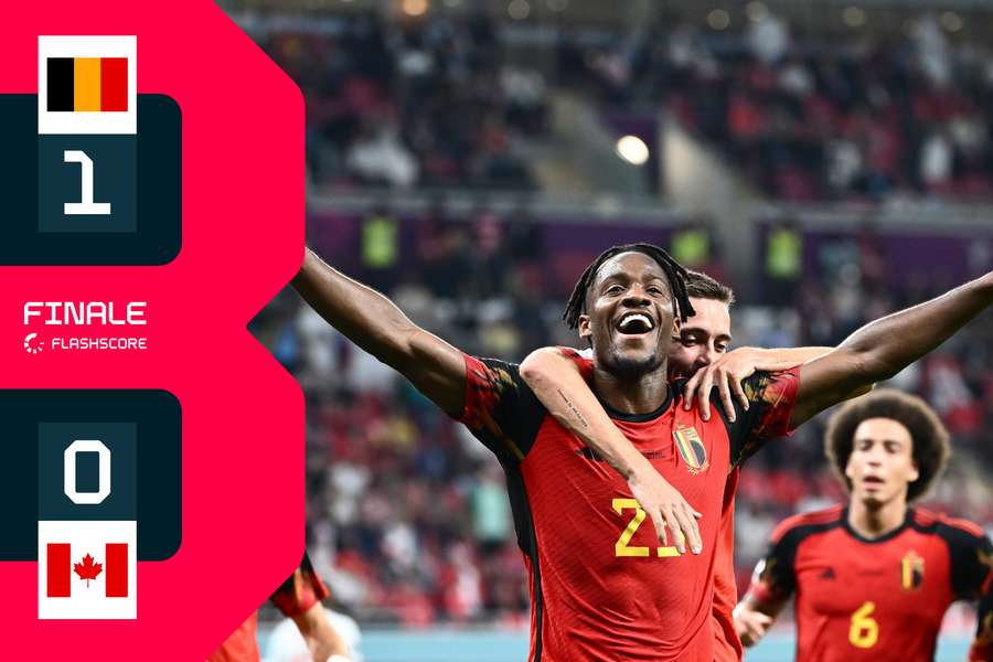 Batshuayi, autore del gol del Blegio