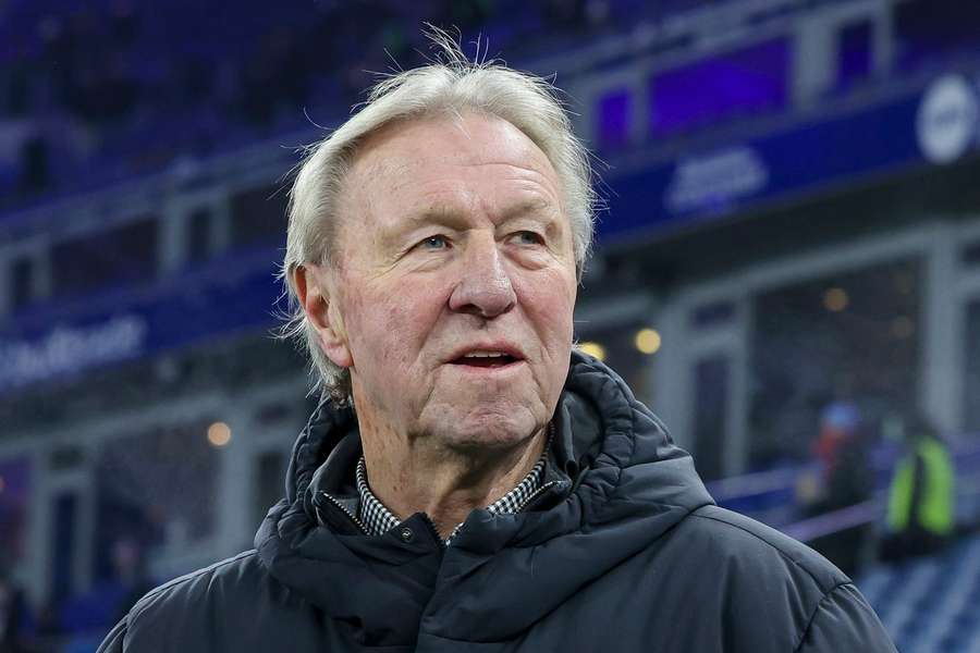 Horst Hrubesch Anfang des Jahres beim HSV-Spiel gegen den FC Bayern.