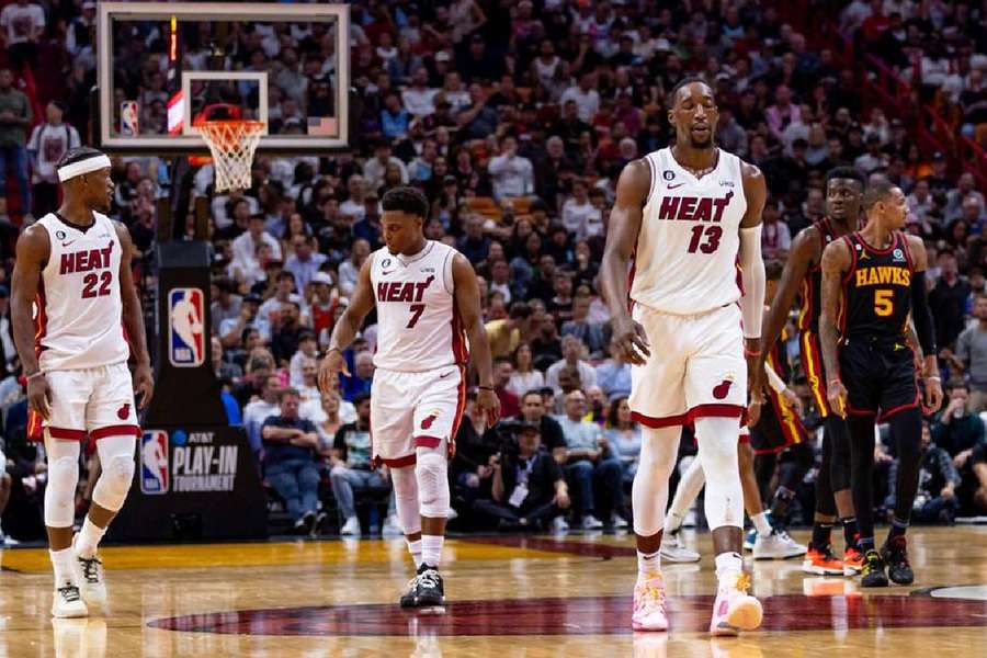 The Heat suffered a loss to the Hawks in the first play-in game