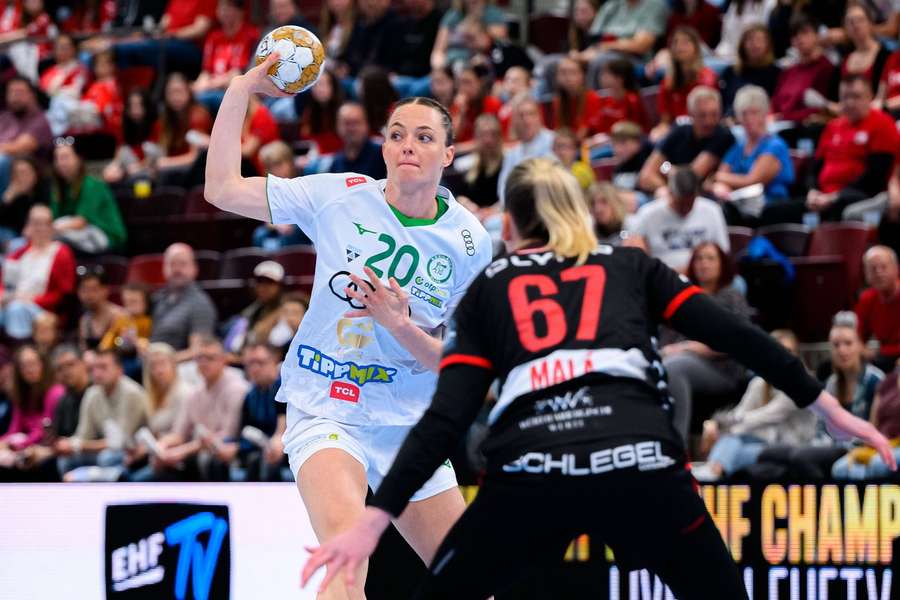 Kristina Jorgensen in action for Györ against Ludwigsburg