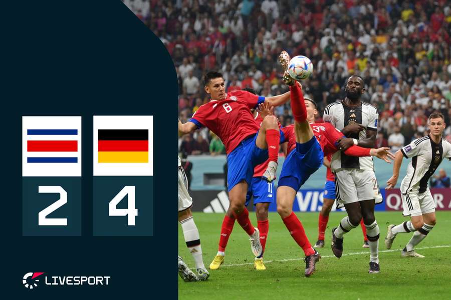 Kostarika – Německo 2:4. Neskutečné trápení favorita a překvapivý konec