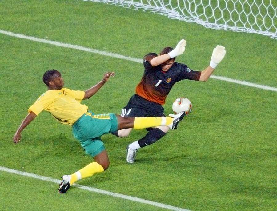 Benni McCarthy scored against Spain in 2002